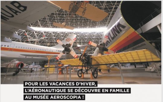 Aéroscopia Blagnac, vacances d’hiver infos #musée  #toulouse metropole #tvlocale.fr #aviation
